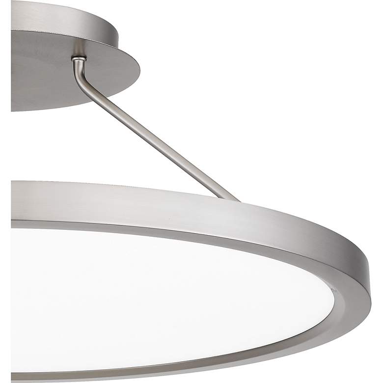 Image 7 Quoizel Outskirts 20" Wide Brushed Nickel LED Ceiling Light more views