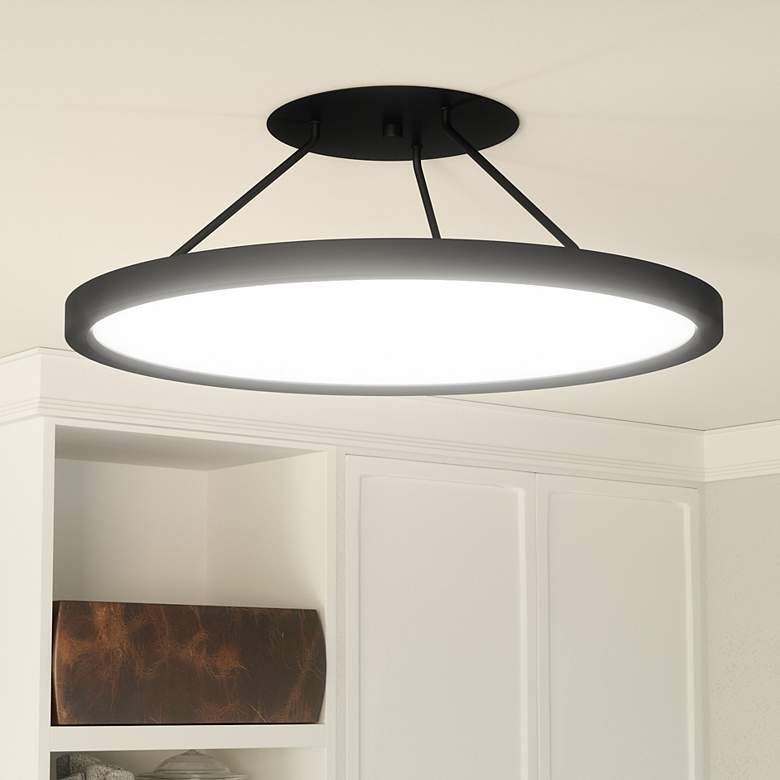 Image 2 Quoizel Outskirts 20" Wide Earth Black LED Ceiling Light