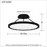 Quoizel Outskirts 20" Wide Earth Black LED Ceiling Light in scene