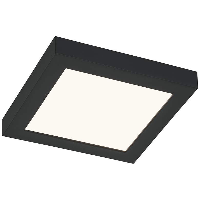 Image 1 Quoizel Outskirts 7 1/2" Wide Earth Black LED Ceiling Light