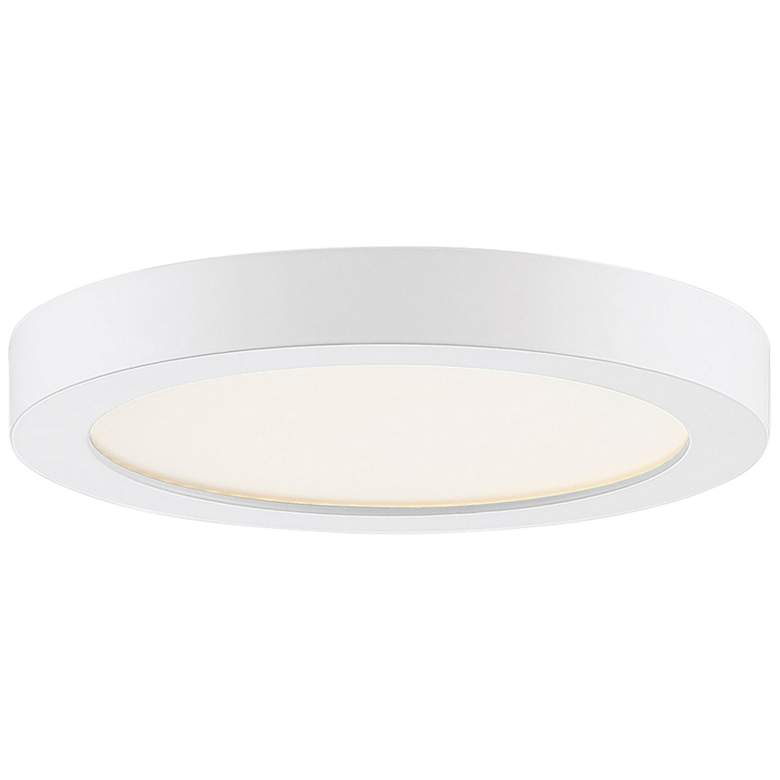 Image 1 Quoizel Outskirts 7 1/2 inch Wide White LED Ceiling Light
