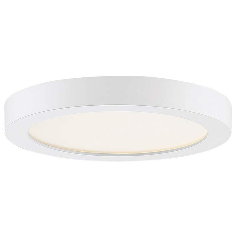 Image 1 Quoizel Outskirts 7 1/2 inch Wide White LED Ceiling Light