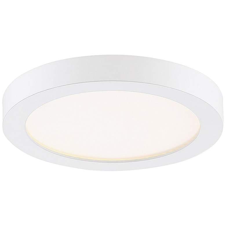 Image 3 Quoizel Outskirts 7 1/2" Wide White LED Ceiling Light more views