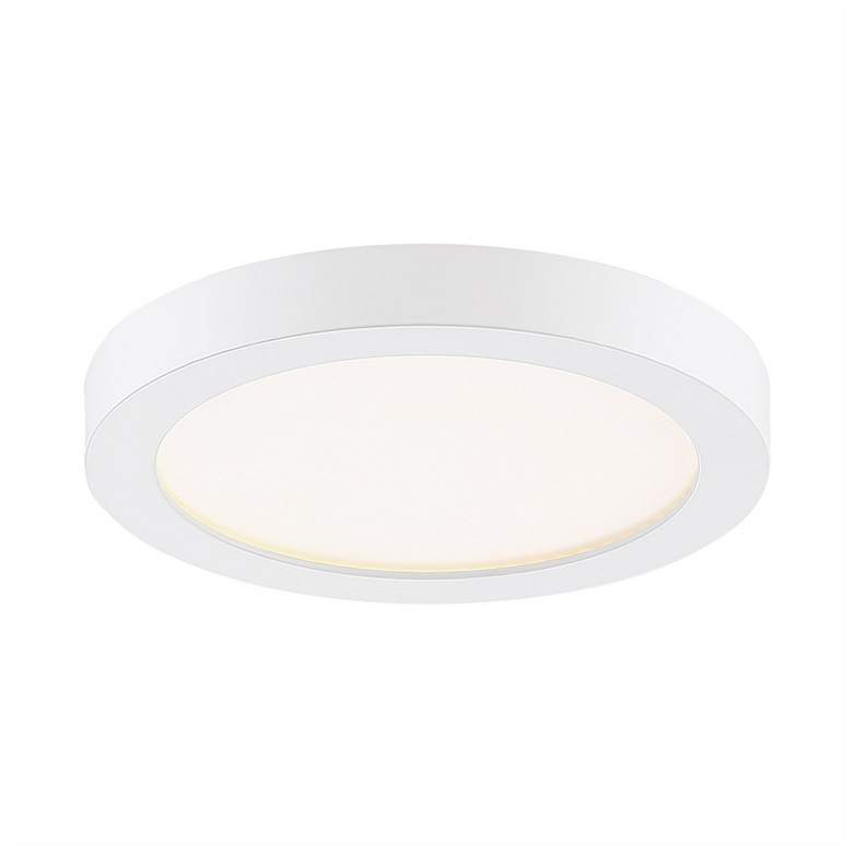 Image 3 Quoizel Outskirts 7 1/2" Wide White LED Ceiling Light more views