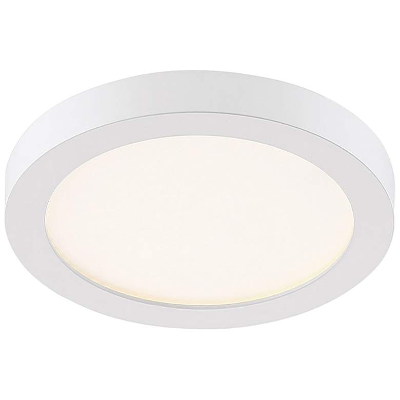 Image 4 Quoizel Outskirts 7 1/2" Wide White LED Ceiling Light more views