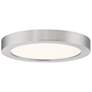 1_Quoizel Outskirts 7 1/2"W Brushed Nickel LED Ceiling Light