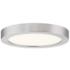 Quoizel Outskirts 7 1/2"W Brushed Nickel LED Ceiling Light