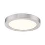 4_Quoizel Outskirts 7 1/2"W Brushed Nickel LED Ceiling Light more views