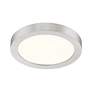 5_Quoizel Outskirts 7 1/2"W Brushed Nickel LED Ceiling Light more views