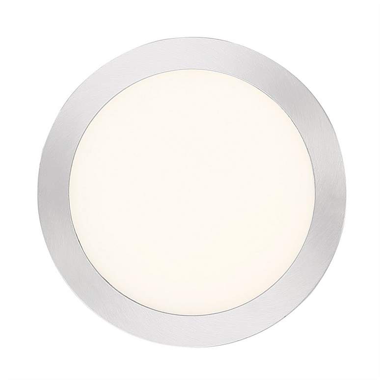Image 6 Quoizel Outskirts 7 1/2"W Brushed Nickel LED Ceiling Light more views