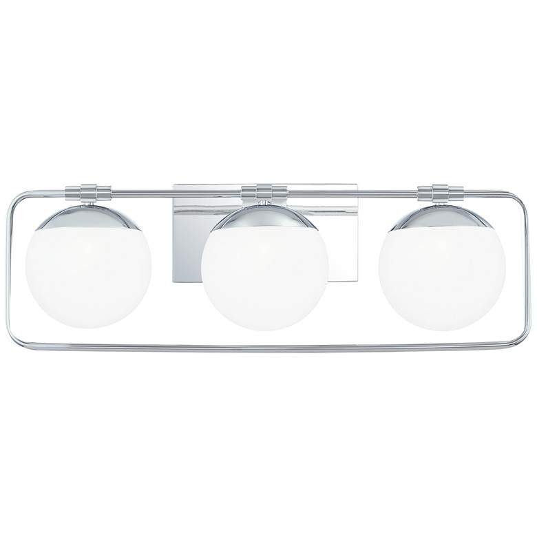 Image 1 Quoizel Padgett 24 1/2"W Polished Chrome 3-Light Bath Light
