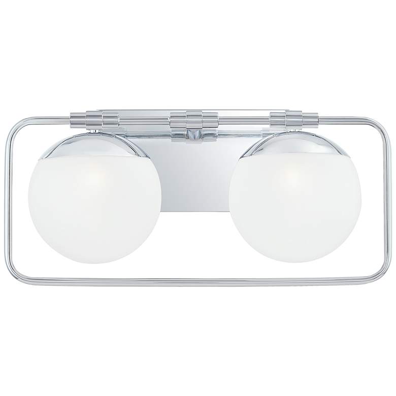 Image 1 Quoizel Padgett 8" High Polished Chrome 2-Light Wall Sconce