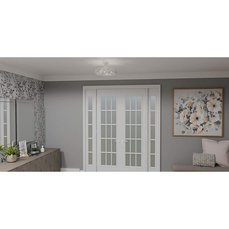 Image 4 Quoizel Padilla 17"W Brushed Nickel 4-Light Ceiling Light more views