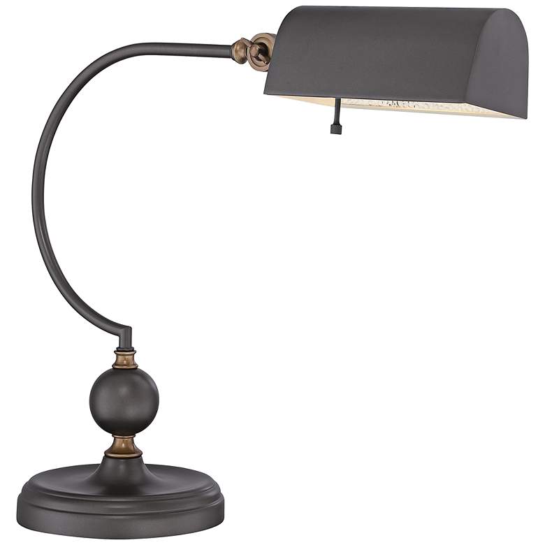 Image 1 Quoizel Parliament Aged Bronze Desk Lamp