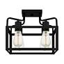 Thumbnail4 of Quoizel Paulsen 12" Wide Matte Black 4-Light Ceiling Light more views