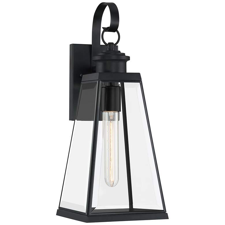 Image 1 Quoizel Paxton 17 3/4 inch High Matte Black Outdoor Wall Light
