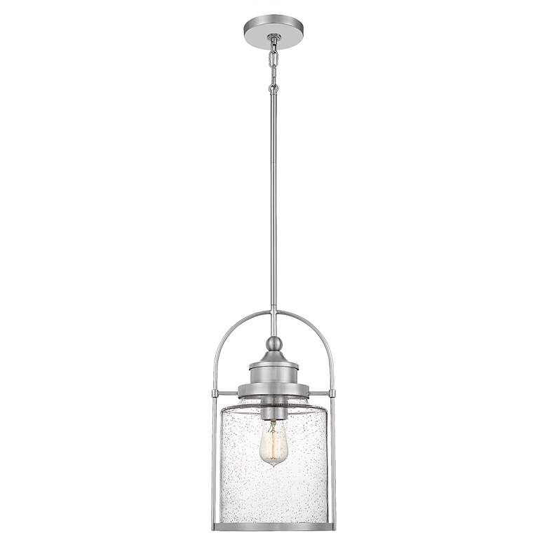 Image 2 Quoizel Payson 9" Wide Brushed Nickel Mini Pendant