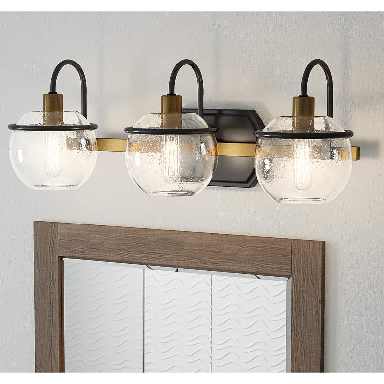 Image 1 Quoizel Phoenix 22 1/4" Wide Western Bronze Bath Light