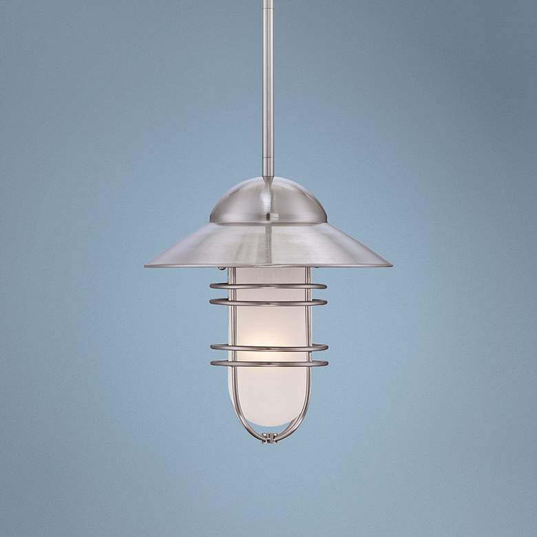 Image 1 Quoizel Piccolo 10 inch Wide Brushed Nickel Pendant Light
