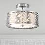 1_Quoizel Platinum Abode 12" Wide Polished Chrome Ceiling Light