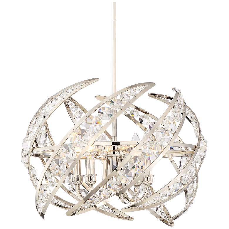 Image 2 Quoizel Platinum Crescent 18" Wide Nickel 4-Light Modern Pendant Light