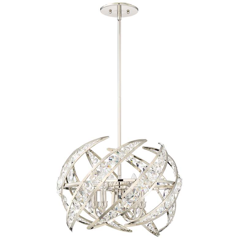 Image 4 Quoizel Platinum Crescent 18" Wide Nickel 4-Light Modern Pendant Light more views