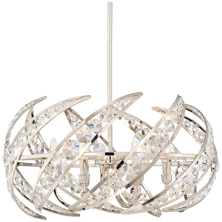 Image 2 Quoizel Platinum Crescent 24 1/2" Nickel 6-Light Modern Pendant Light