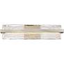 Quoizel Platinum Glacial 22" Wide Nickel - Glass Modern LED Bath Light