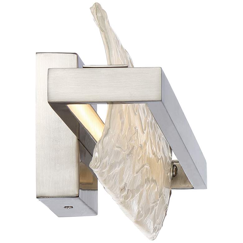 Image 4 Quoizel Platinum Glacial 22" Wide Nickel - Glass Modern LED Bath Light more views