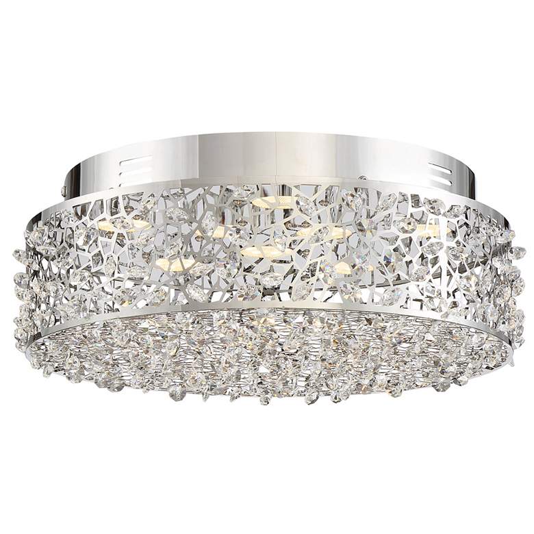 Image 2 Quoizel Platinum Starlet 13 3/4 inchW Chrome LED Ceiling Light