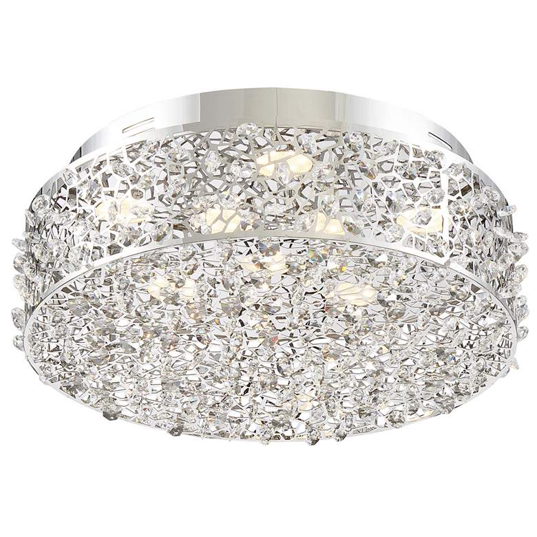 Image 3 Quoizel Platinum Starlet 13 3/4"W Chrome LED Ceiling Light more views