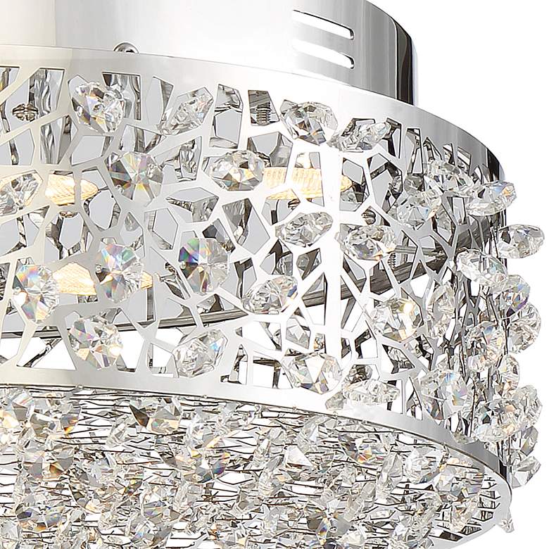 Image 5 Quoizel Platinum Starlet 13 3/4"W Chrome LED Ceiling Light more views