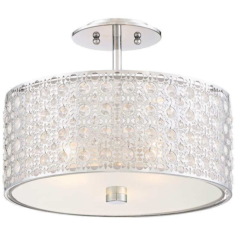 Image 2 Quoizel Platinum Verity 15" Wide Modern Chrome Ceiling Light