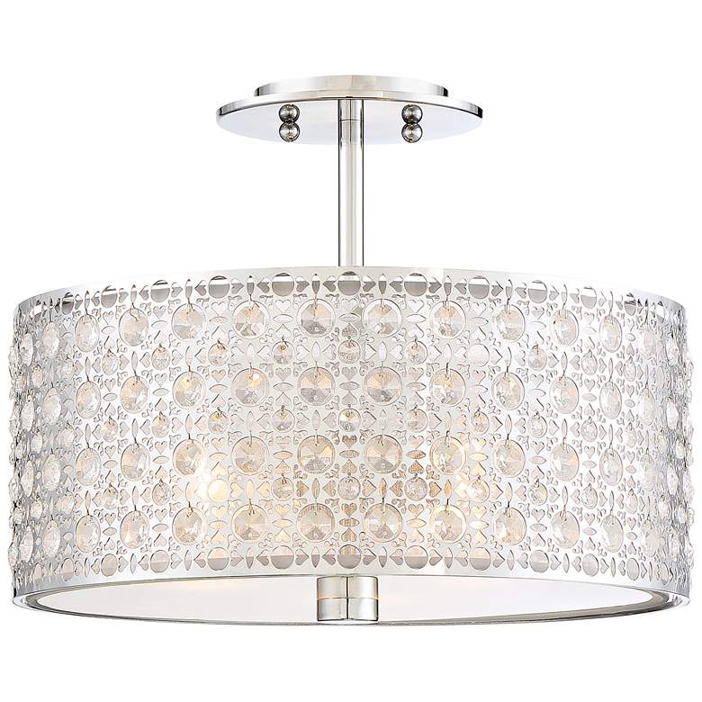 Image 3 Quoizel Platinum Verity 15" Wide Modern Chrome Ceiling Light more views
