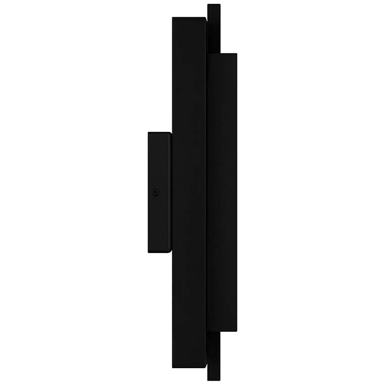 Image 5 Quoizel Pointsett 16" High Matte Black Outdoor LED Wall Light more views