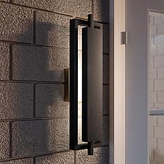 Image Quoizel Pointsett 20 1/2" High Matte Black Outdoor LED Wall Light