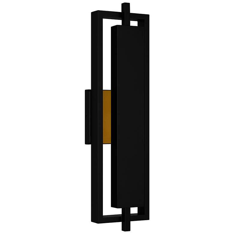 Image 4 Quoizel Pointsett 20 1/2" High Matte Black Outdoor LED Wall Light more views
