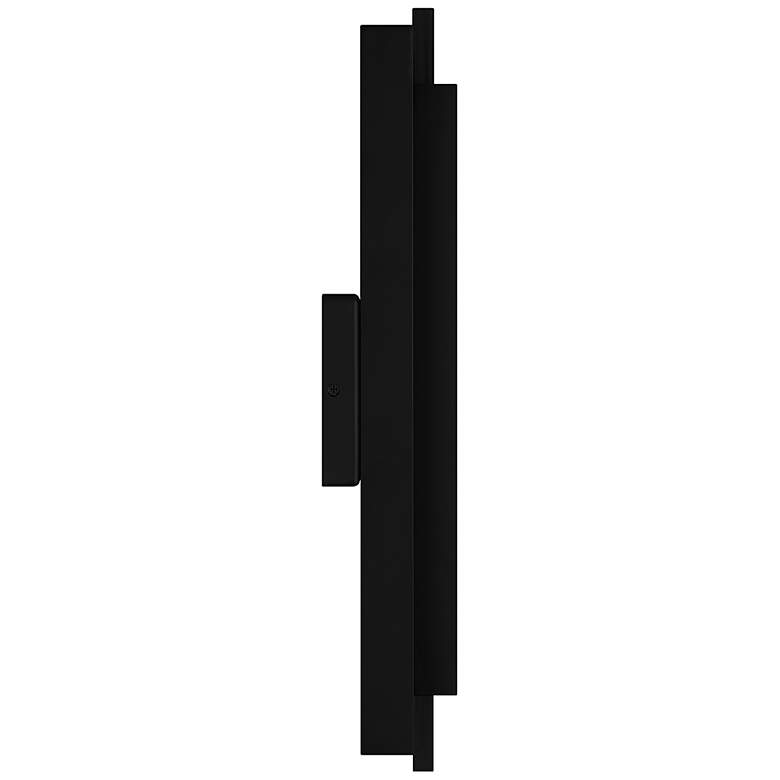 Image 5 Quoizel Pointsett 20 1/2" High Matte Black Outdoor LED Wall Light more views