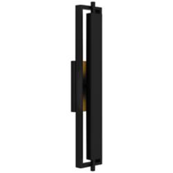 Quoizel Pointsett 30"H Matte Black LED Outdoor Wall Light