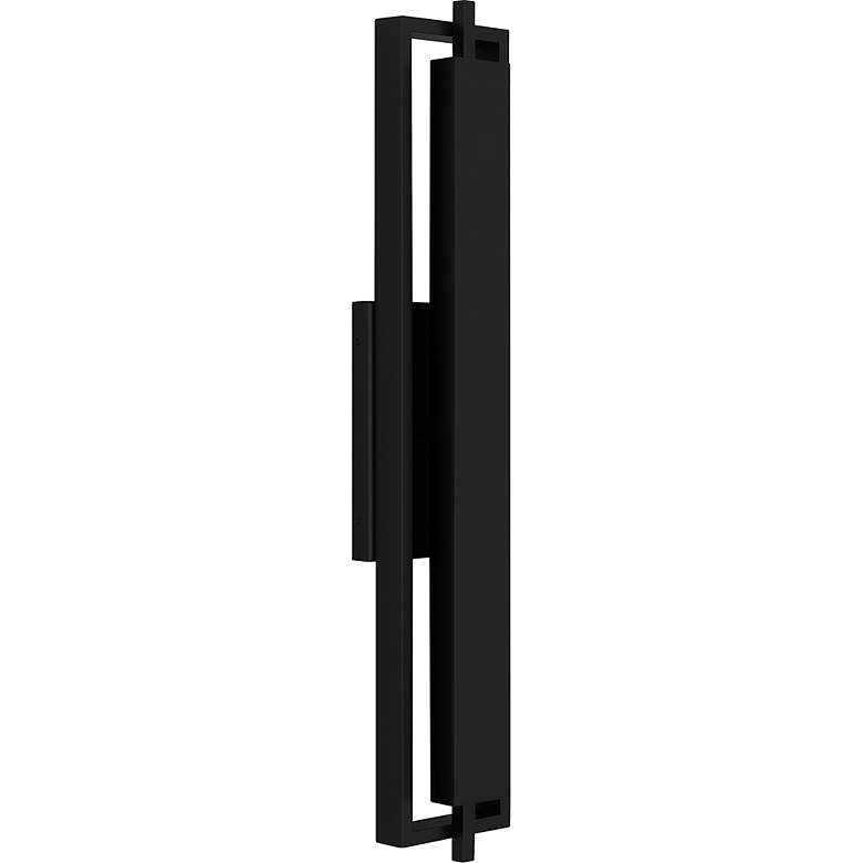 Image 2 Quoizel Pointsett 30"H Matte Black LED Outdoor Wall Light more views