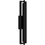 2_Quoizel Pointsett 30"H Matte Black LED Outdoor Wall Light more views