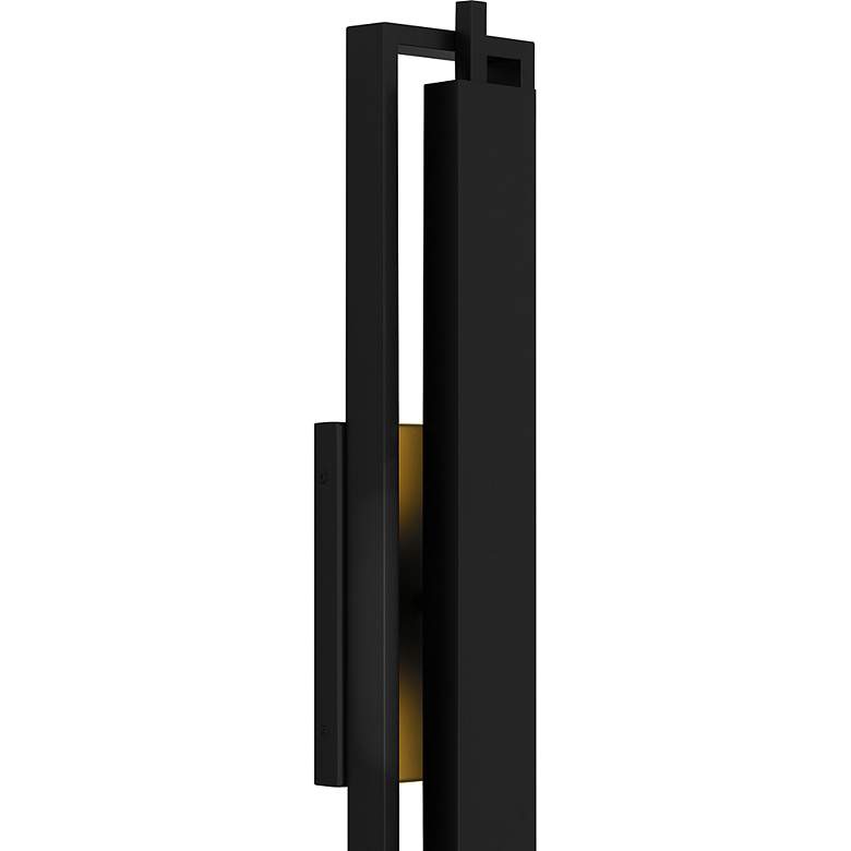Image 5 Quoizel Pointsett 30"H Matte Black LED Outdoor Wall Light more views