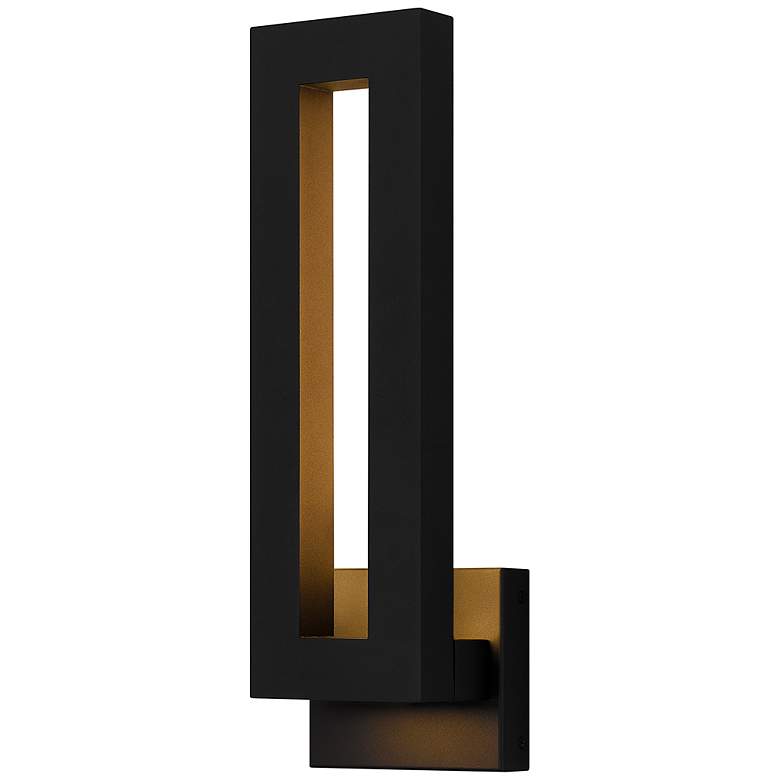 Image 2 Quoizel Pompeii 18 1/4"H Earth Black LED Outdoor Wall Light