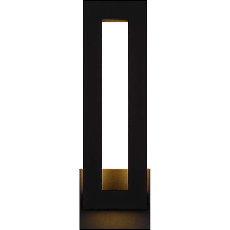 Image 5 Quoizel Pompeii 18 1/4"H Earth Black LED Outdoor Wall Light more views