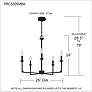 7_Quoizel Prescott 26" Wide Matte Black 5-Light Chandelier more views