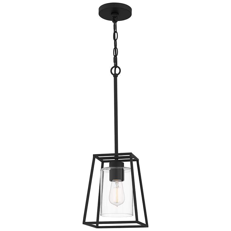 Image 2 Quoizel Prescott 8" Wide Black Mini Pendant