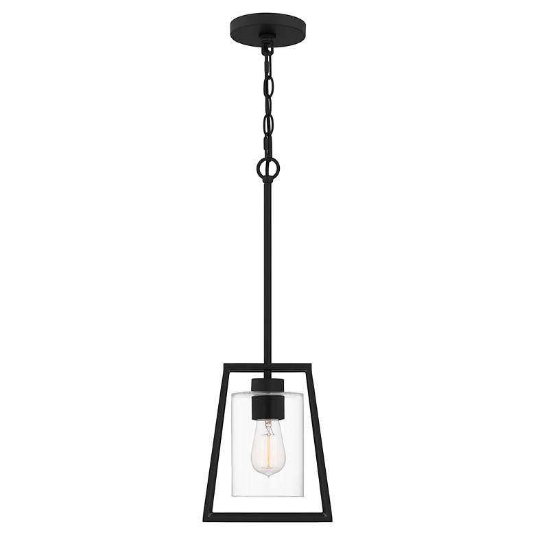 Image 3 Quoizel Prescott 8" Wide Black Mini Pendant more views