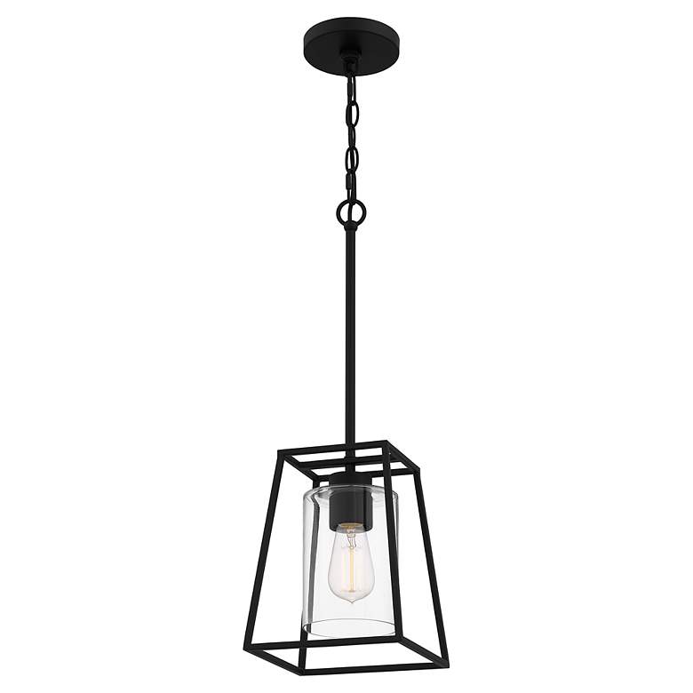 Image 4 Quoizel Prescott 8" Wide Black Mini Pendant more views