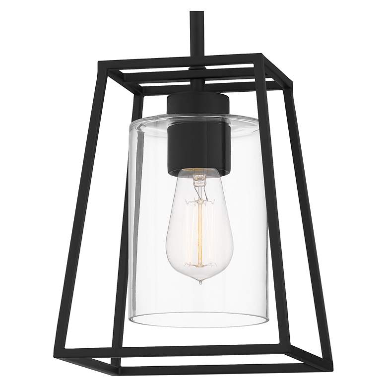 Image 5 Quoizel Prescott 8" Wide Black Mini Pendant more views