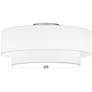 3_Quoizel Prewett 16" Wide Brushed Nickel Ceiling Light